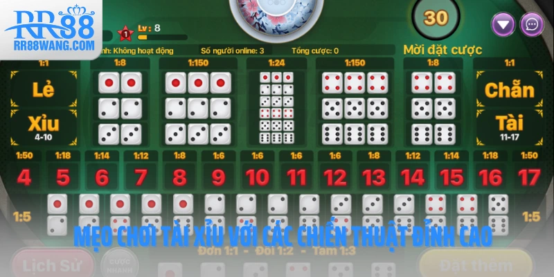 Mẹo chơi tài xỉu với các chiến thuật đỉnh cao Mẹo chơi tài xỉu với các chiến thuật đỉnh cao